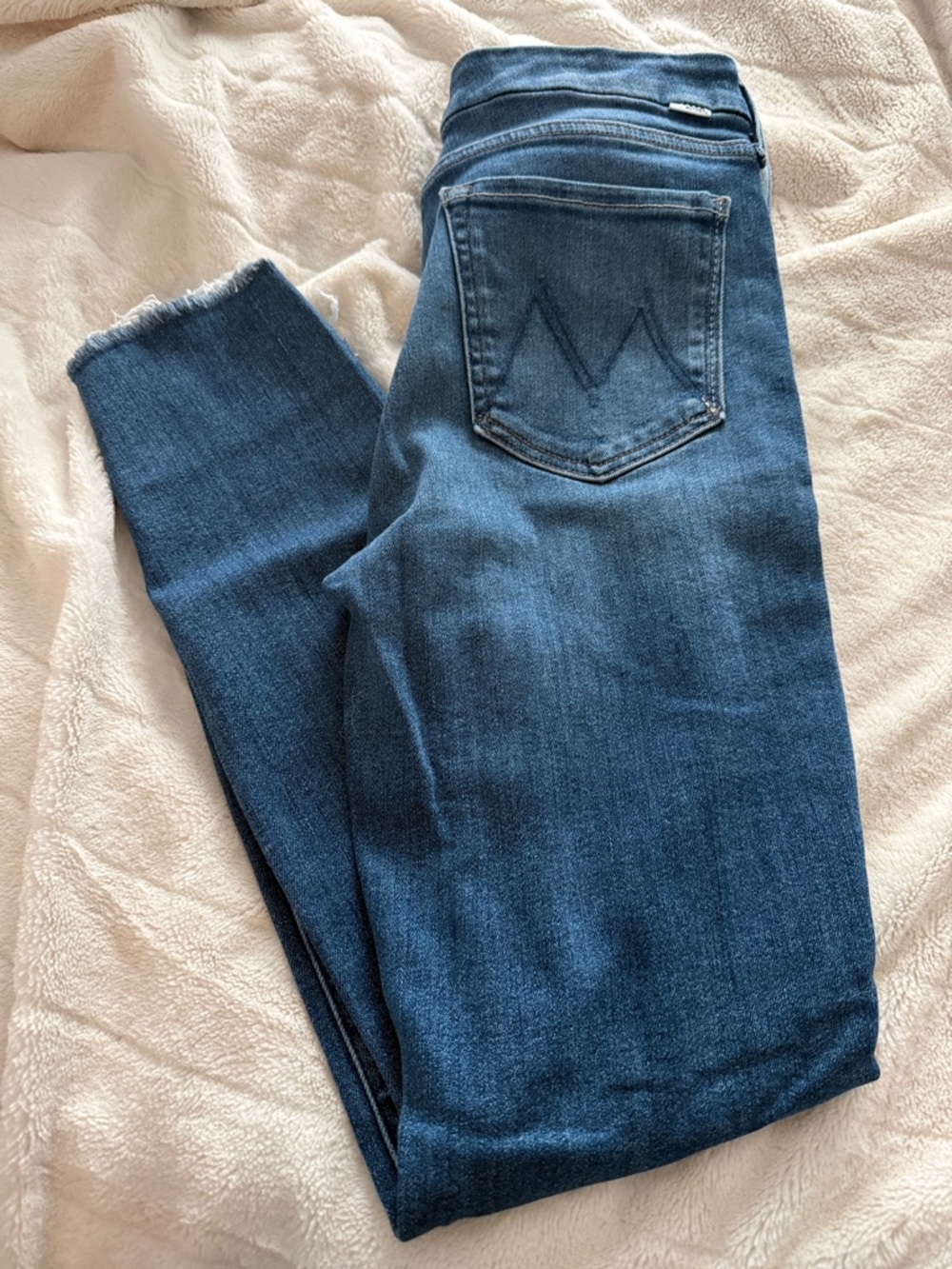 Mother The Looker Ankle fray - no distress